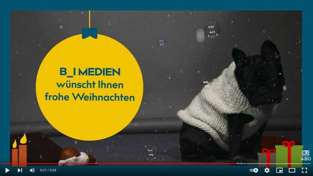 Top Ten 2021 bei bi medien: Baumaschinen-Videos und Weihnachtsgrüße auf Youtube Top Ten 2021 bei bi medien: Baumaschinen-Videos und Weihnachtsgrüße auf Youtube