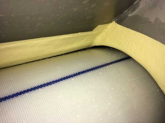 Der frisch eingebaute Liner in einer der späteren Wartungsöffnungen. | Fotos: Vogel Ingenieure